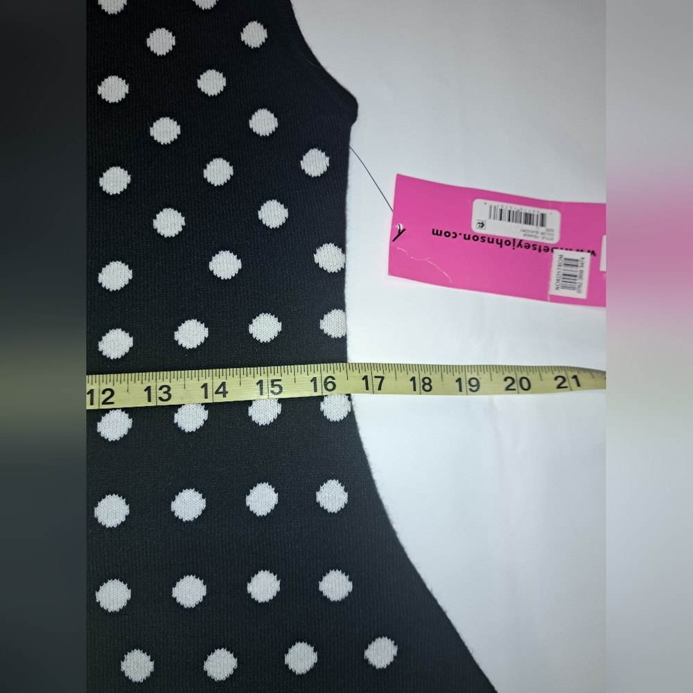 NWT Betsey Johnson Polka-dot Sweater dress - Picture 3 of 8